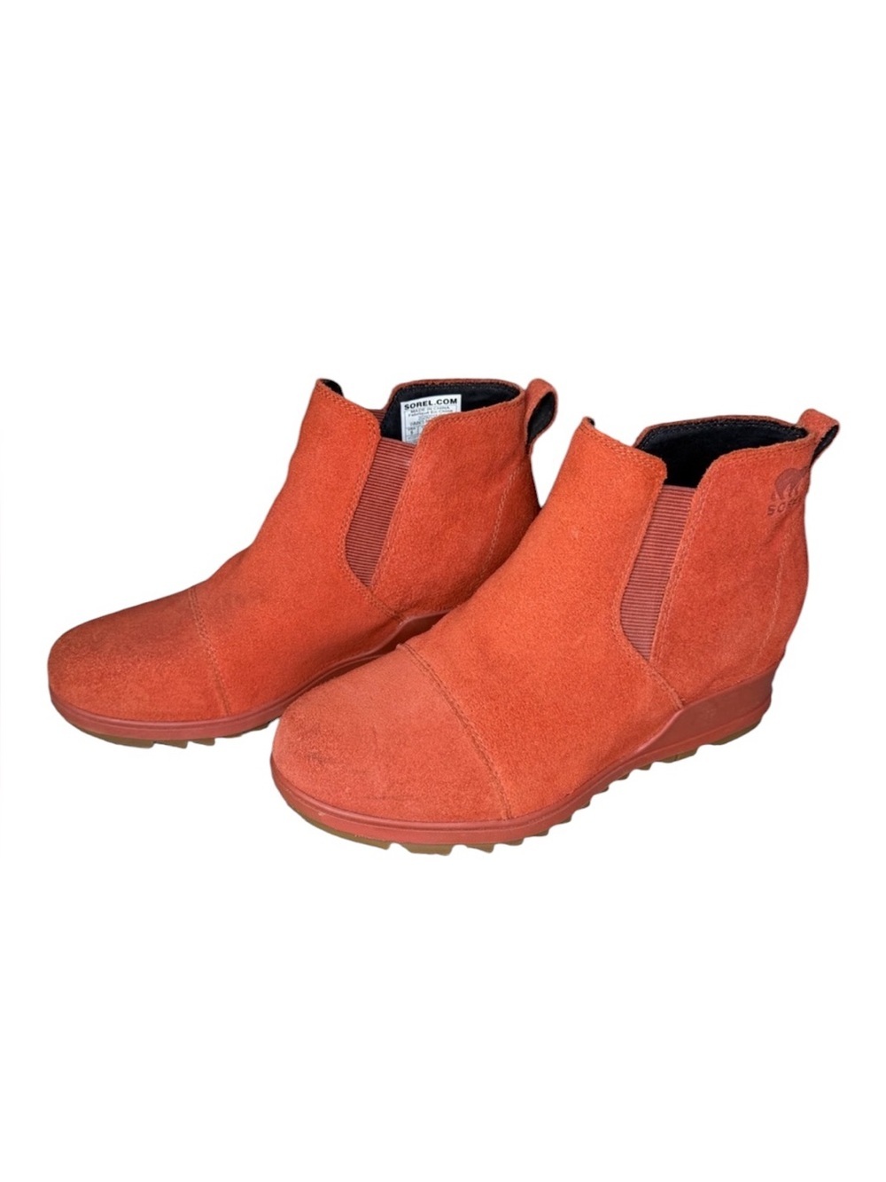 Sorel suede leather wedge boots